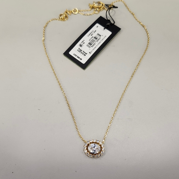 NWT Kate Spade Gold-Tone Victoria Mini Pendant Necklace - Picture 3 of 4